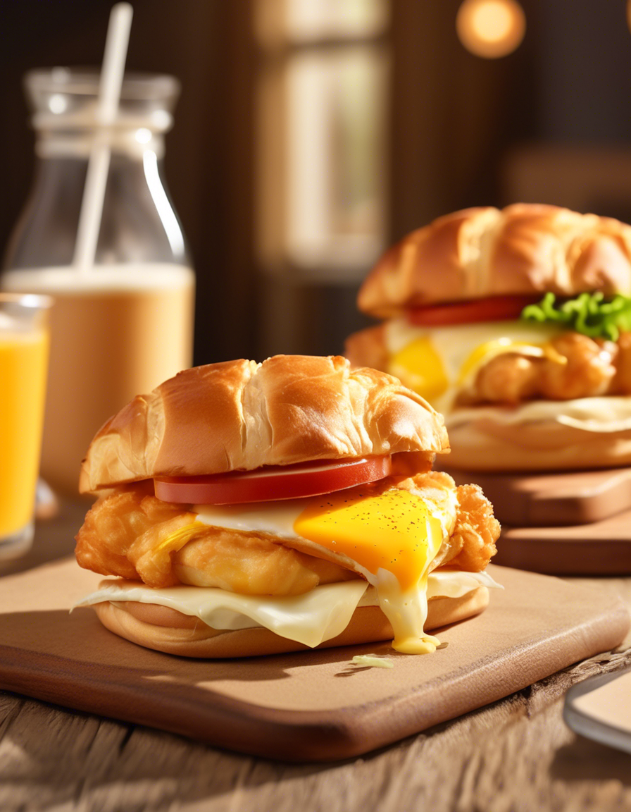 Burger King Chicken Strips Croissan'wich with Egg